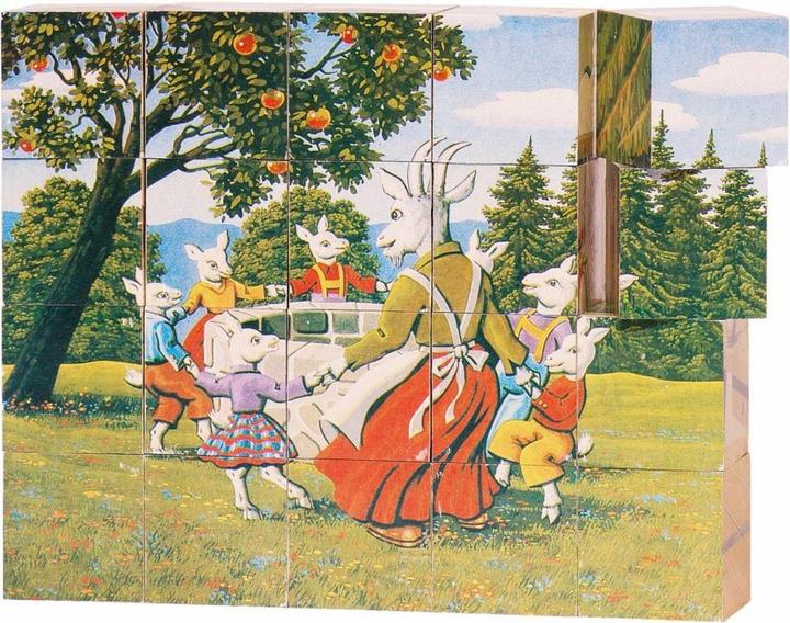 Produktbild Goki Holzblock Puzzle-Märchen (20 Teile)