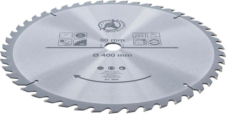Immagine prodotto BGS Lama per sega circolare con punte in metallo duro Ø 400 x 30 x 3,4 mm 48 denti