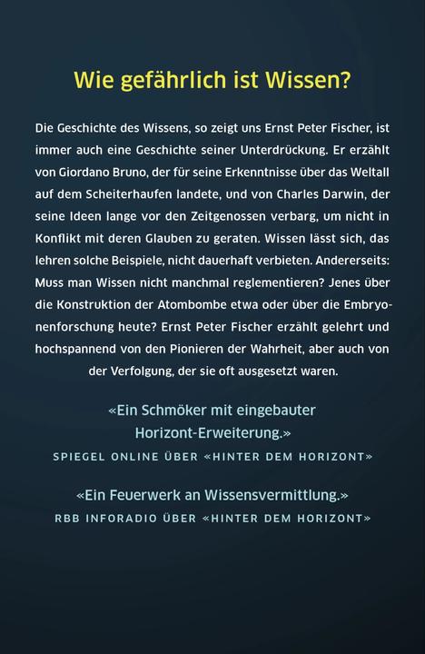 Produktbild Verbotenes Wissen (Deutsch, Ernst Peter Fischer, 2019)