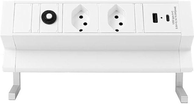 Image du produit Steffen Alu Desk (4 x, USB-C, USB-A, 1.50 m)