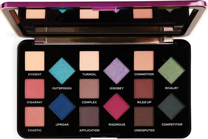 Actual product image Makeup Revolution I Heart Revolution Palette 18 Eye Shadow Set Parental Advisory 1op.