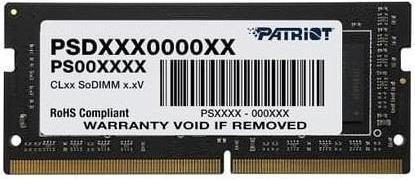 Image du produit Patriot NB MÉMOIRE 4GB PC21300 DDR4/PSD44G266681S (1 x 4GB, 2666 MHz, RAM DDR4, SO-DIMM)