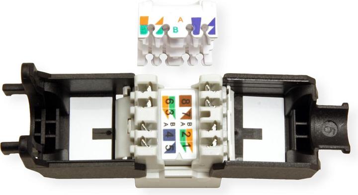 Actual product image Roline Cat.6a Keystone Jack (Keystone module)
