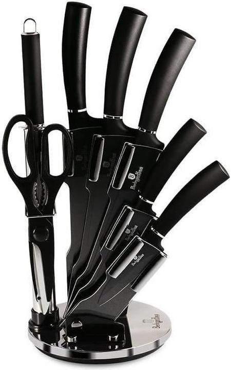 Produktbild BerlingerHaus KNIFE SET BH-2565 Black Silver WITH STAND