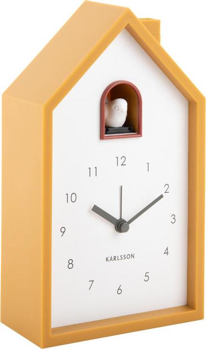 Produktbild Karlsson Wekker Modern Cuckoo - Geel - 12x6x20cm - Scandinavisch