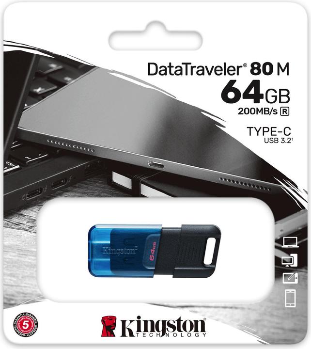 Actual product image Kingston DataTraveler 80 M (64 GB, USB-C)