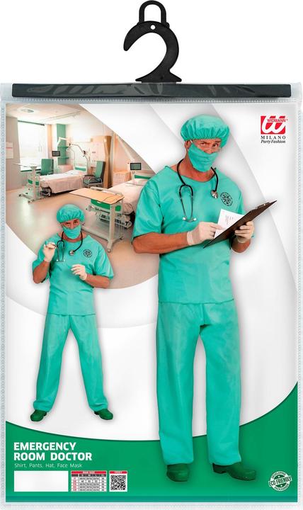 Produktbild Widmann NOTARZT (Oberteil, Hose, Kopfbedeckung, Mundschutz), L (L)