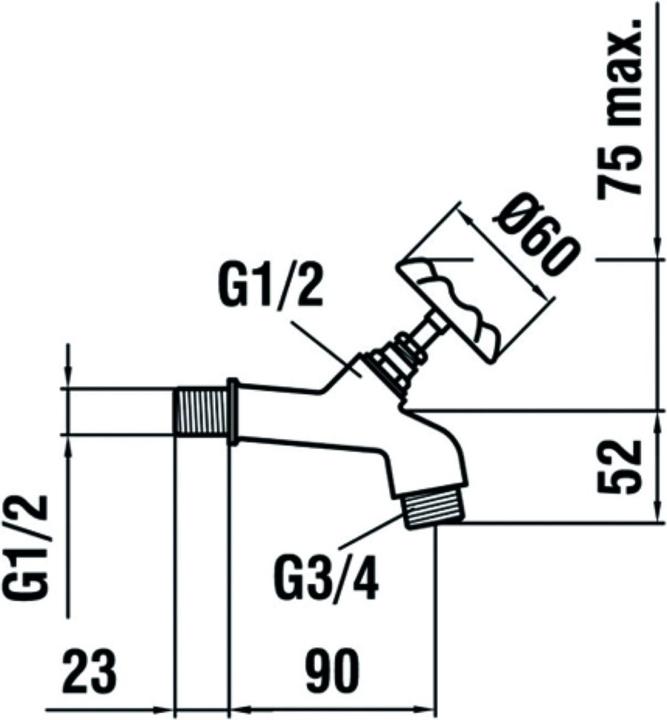 Actual product image Similor Garden valve (Garden valve, 19.05 mm)