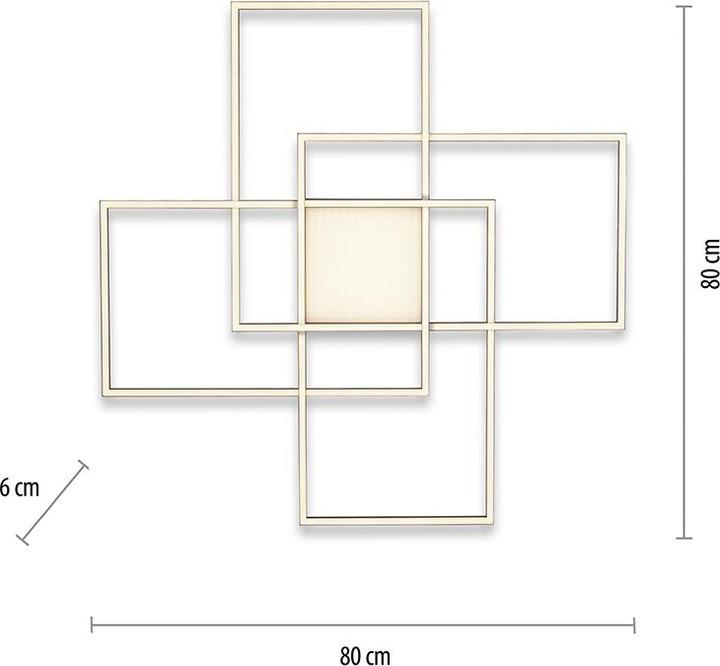Produktbild Paul Neuhaus LED-Deckenleuchte LB22 44W 3400lm 2700-5000K sw Met ZB dim (4600 lm)