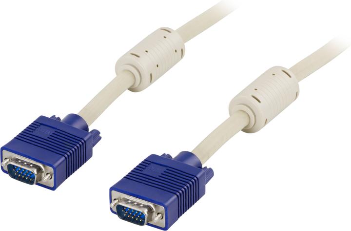 Actual product image Deltaco Monitor cable RGB HD15ha-15ha 1m (1 m, VGA)
