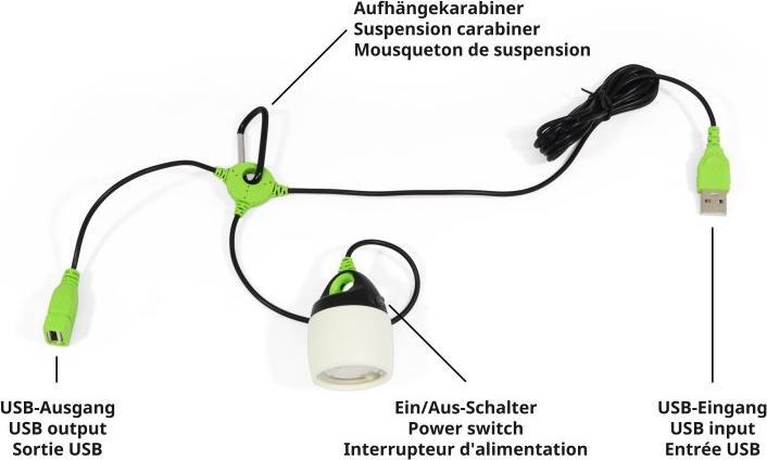 Actual product image Outdoor Spirit LED lamp 'Connectable'