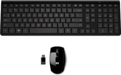 Image du produit HP Rubis sans fil Slim KBD-MUS (DE, Filaire)