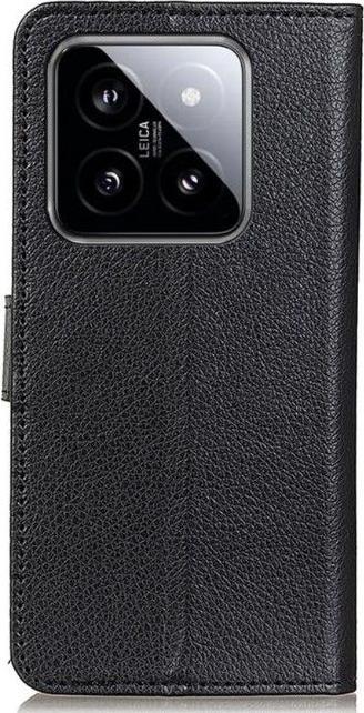 Image du produit MU Classic Série de couvertures de livres en cuir Litchi (Xiaomi 14 Pro)