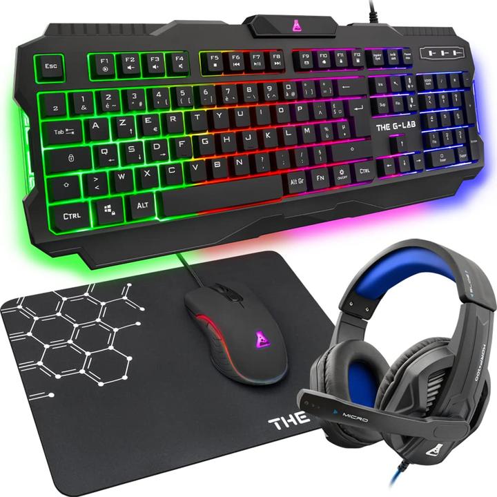 Produktbild The G-Lab Argon E (4-in-1-Gaming-Paket) (DE, Kabelgebunden)