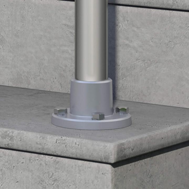 Produktbild Dolle Eingangsgeländer mit Wandanschluss 1,15 m (Aluminium)