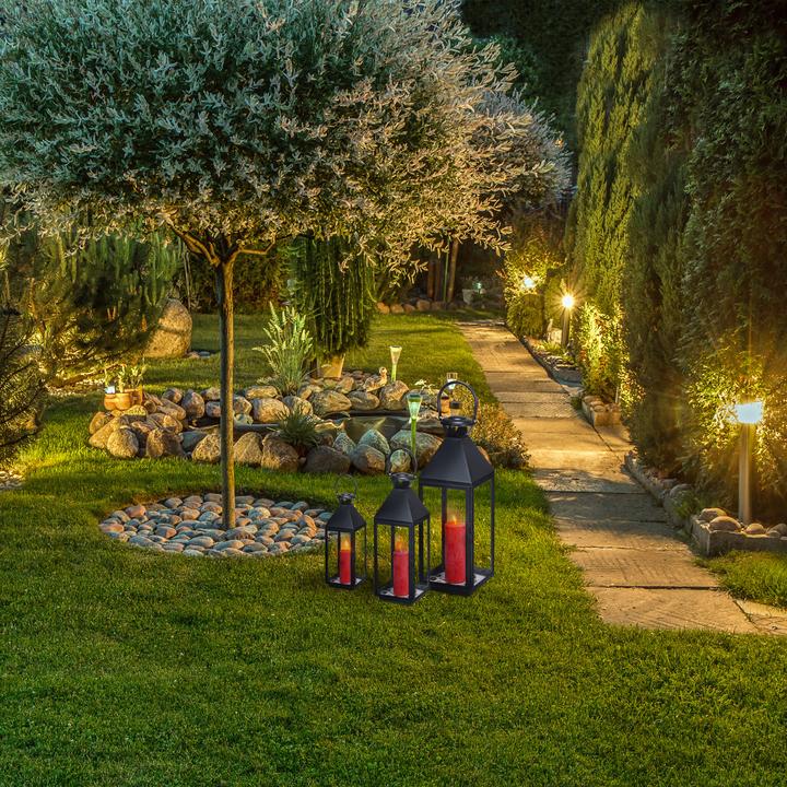 Actual product image Relaxdays 3x lantern (18 x 18.5 x 67 cm, 1 x)