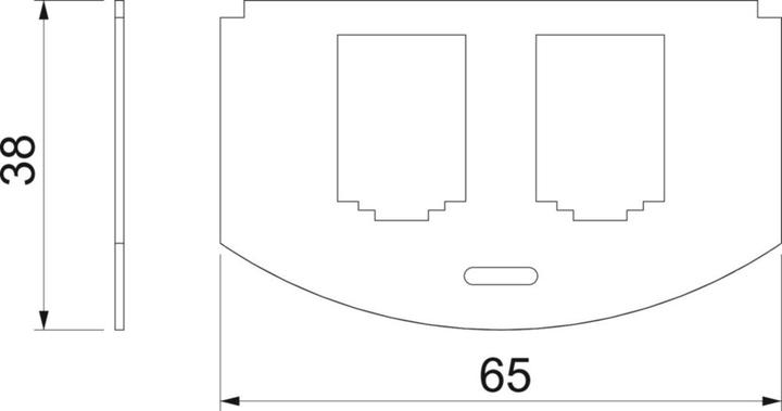 Productafbeelding OBO Bettermann OBO MP R2 2B montageplaat voor GES R2 voor 2x type B