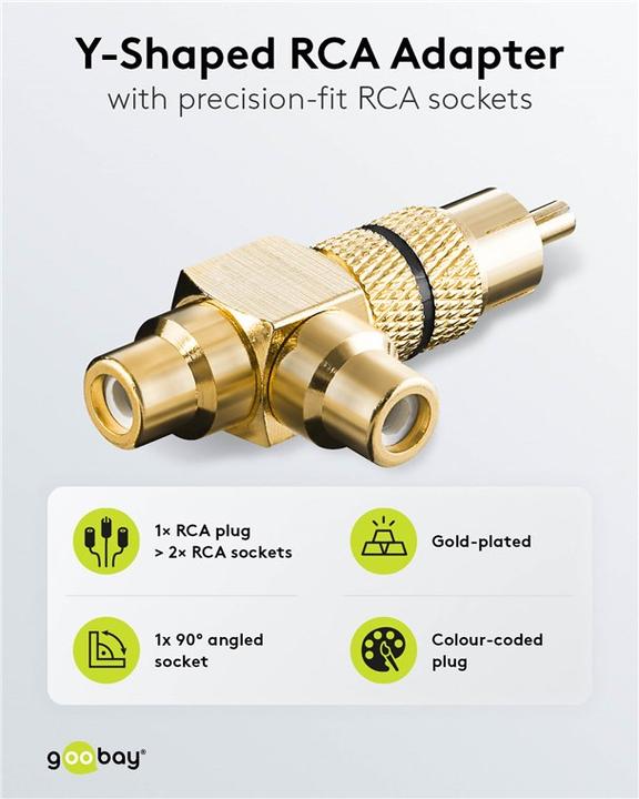 Produktbild Goobay Cinch Y-Adapter (Klinkenadapter)