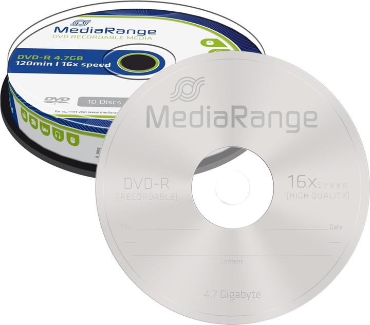 Produktbild MediaRange MR452 - DVD-R 16x, Cake10 (10 x)
