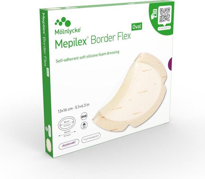 Actual product image Mepilex Border Flex Oval 13x16cm (5 x)