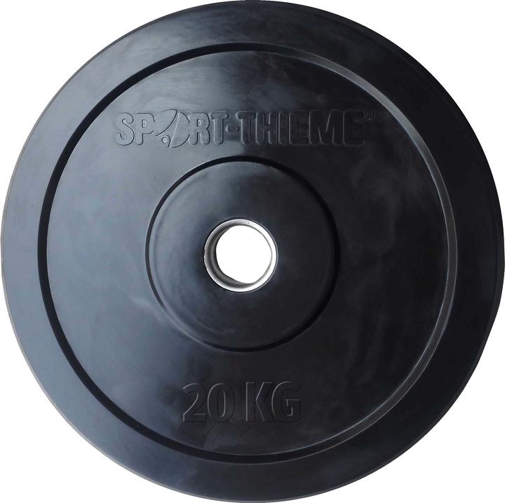 Sport-Thieme Weight Plate Bumper Plate, black (1 x 20 kg)