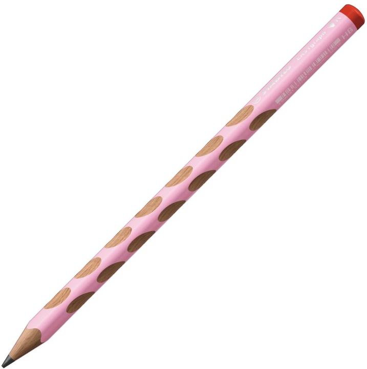 Actual product image STABILO Ergonomic triangular pencil for right-handers - EASYgraph in pastel pink - pack of 2 - (3.15 mm, HB, 2 x)