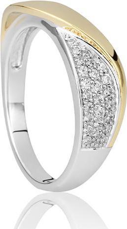 Breuning RING - BRILL. 0,212 Ct. H/si (61, 585/14 K Gold)