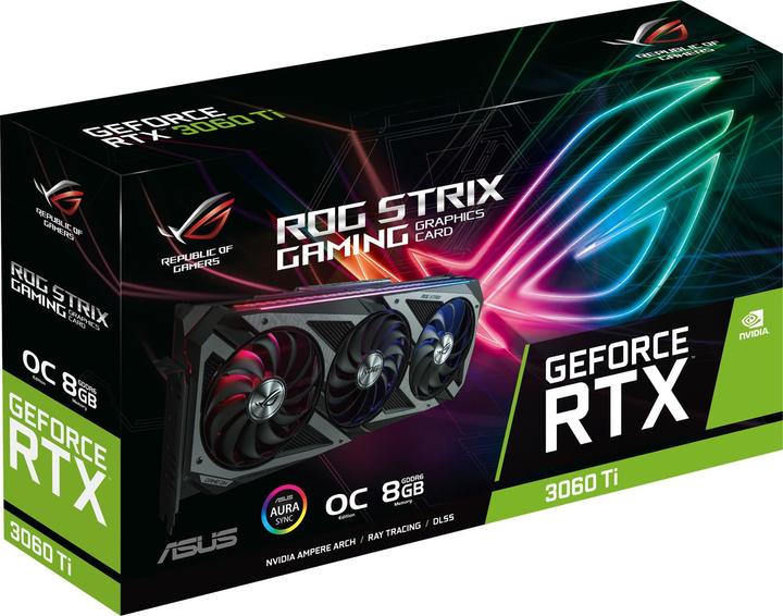 Produktbild ASUS GeForce ROG STRIX RTX 3060 Ti O8G-GAMING (8 GB)