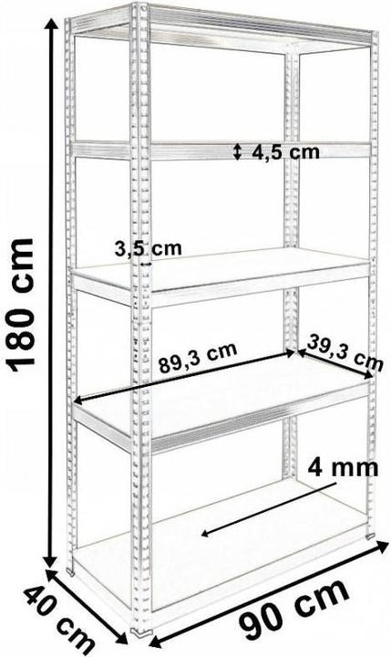 Produktbild Topeshop REGAŁ G9040 Lagerregal für Gartengeräte Freistehend MDF-Platten