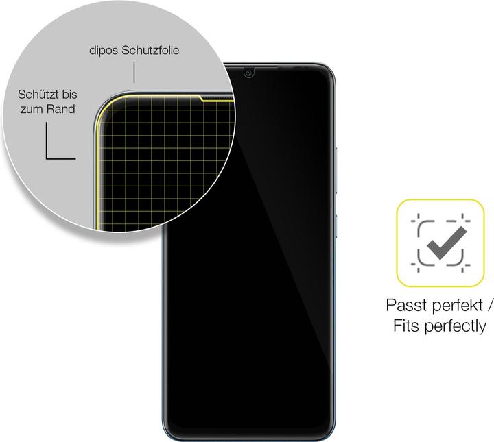 Immagine prodotto Dipos Pellicola Protettiva Full-Cover 3D (2 Pezzo/i, Infinix Smart 7 HD)