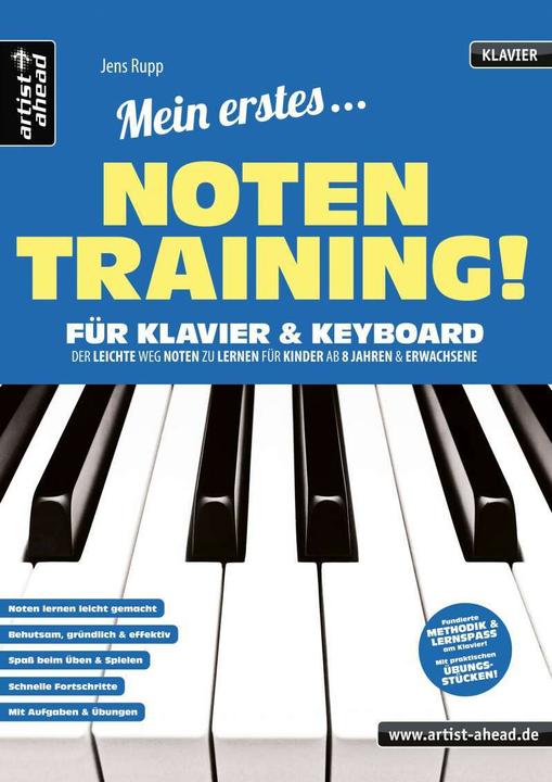 Produktbild Mein erstes Notentraining für Klavier & Keyboard! (Deutsch, artist ahead, Jens Rupp, 2021)