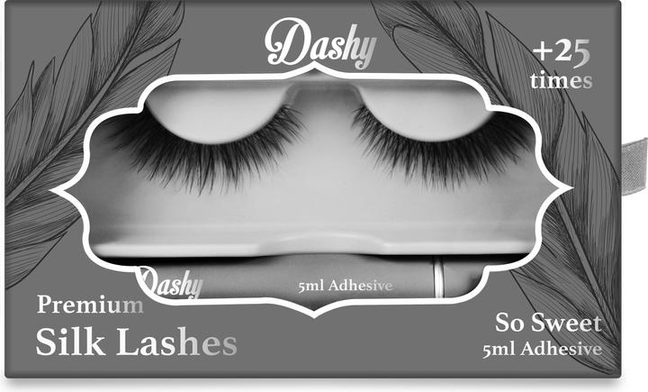 Dashy Premium Silk Lashes + 5 ml Adhesive So Sweet (Künstliche Wimpern)