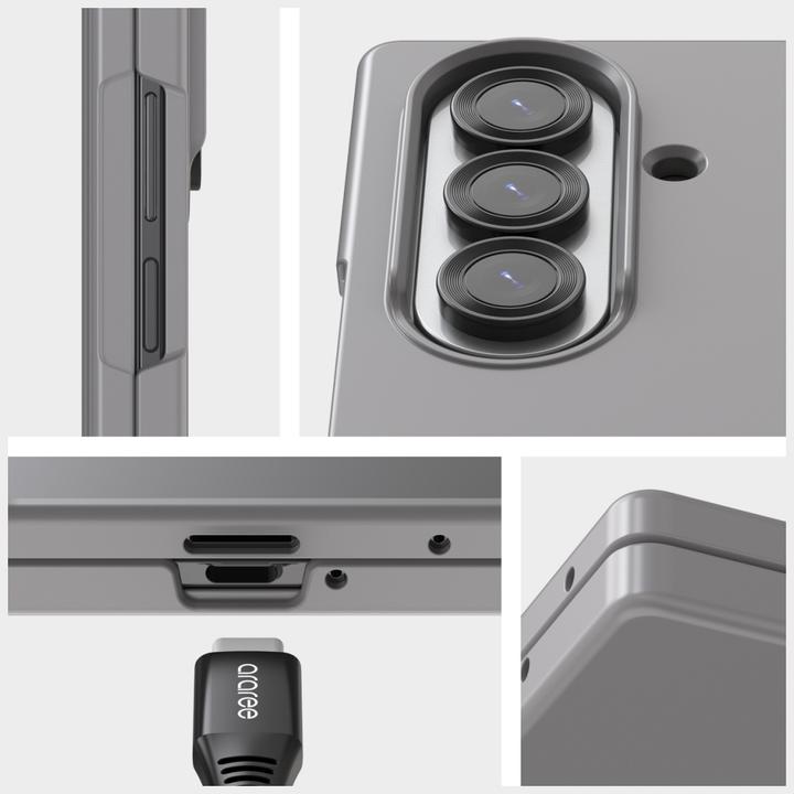 Actual product image Araree Case Aero Flex M MagSafe Qi2 for Samsung Galaxy Z Fold7 black (Samsung Galaxy Z Fold7)