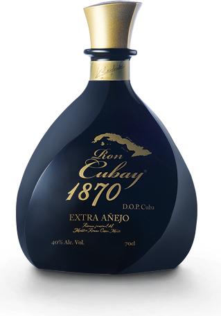 Actual product image Ron Cubay Rum Extra Anejo 1870 18 anos 40%