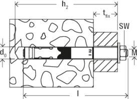 Actual product image Fischer High performance anchor R 88592 FH II 24/ 50 B Galvanised steel (10 pcs.)