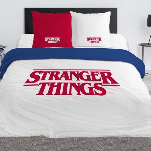 Produktbild NoName STRANGER THINGS - Parure de lit 240x220cm - Logo '100% Coton'