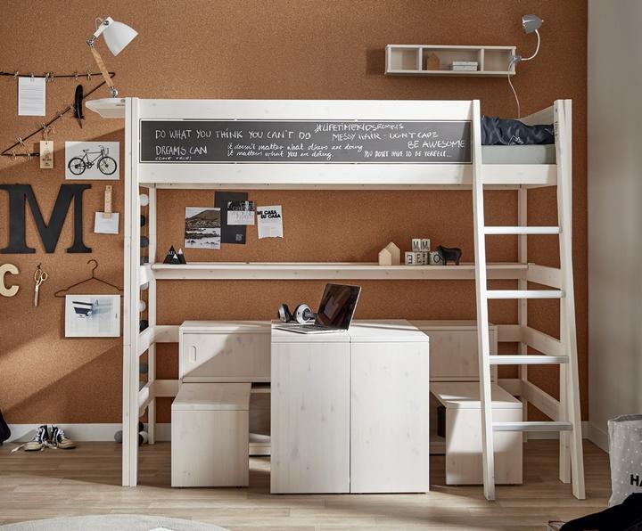 Produktbild Lifetime Kidsrooms Hochbett mit Tisch Play and Store