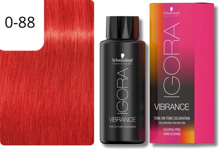 Produktbild Schwarzkopf Professional IGORA Vibrance Haartönung NEU (0-88 Rot Konzentrat)