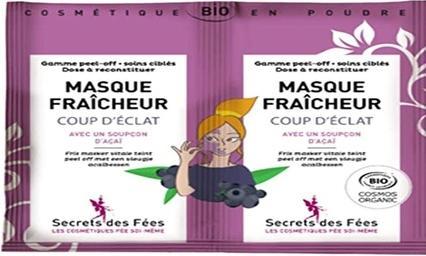 Secrets des Fées Fresh BIO Face Mask Freshness Kick Blackberry - 2x8g -