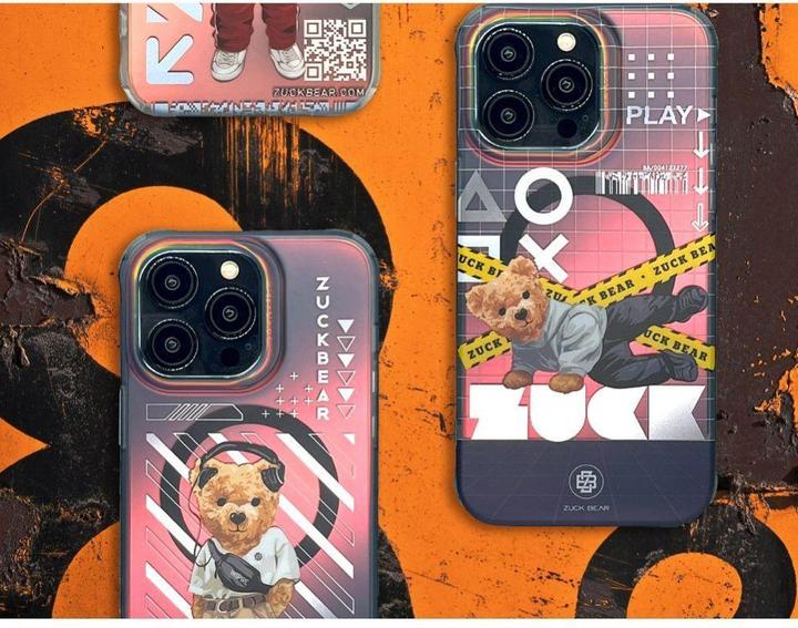Produktbild Zuck Bear NEW YORK NEVER SLEEPS MAG Hülle kompatibel mit MagSafe für IPHONE 15 Pro Max Queens Spark (Apple iPhone X)