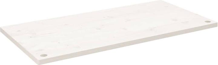 Image du produit VidaXL Schreibtischplatte Weiss 100x60x2,5 cm Massivholz Kiefer (100 x 60 x 2,5 cm)