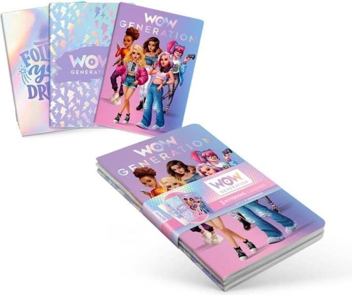 Produktbild Kids Licensing Wow Generation Notizbücher (A5, Weicher Einband)