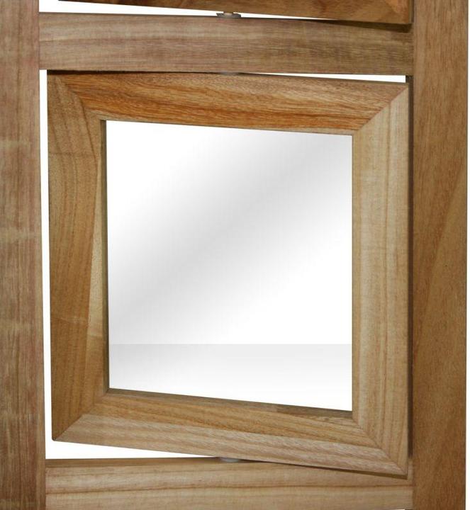 Produktbild Greendeco 3 fach Paravent Raumteiler Holz Trennwand in natur Foto Fotowand