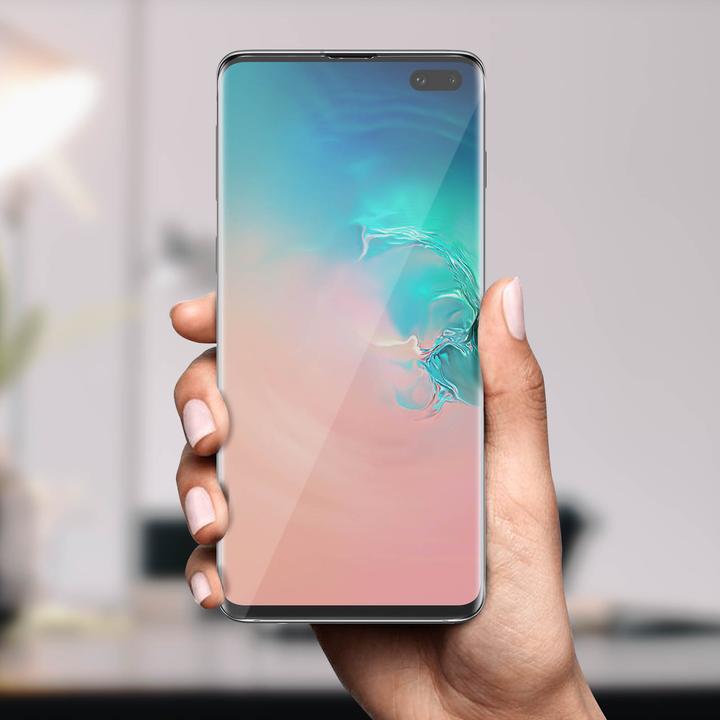 Produktbild Avizar Glas mit Flüssigkleber und UV-Licht (1 Stück, Samsung Galaxy S10+)