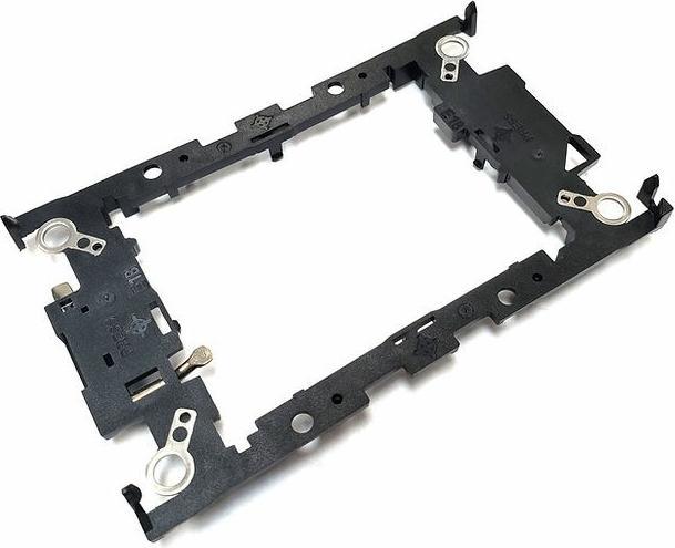 Actual product image Dynatron S6 Intel 4677 3U active aluminium heat sink with cooling fins and heat pipes in contact (91 mm)