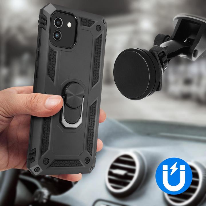 Immagine prodotto Avizar Custodia antiurto per cellulare con serie di anelli (Samsung Galaxy A03)