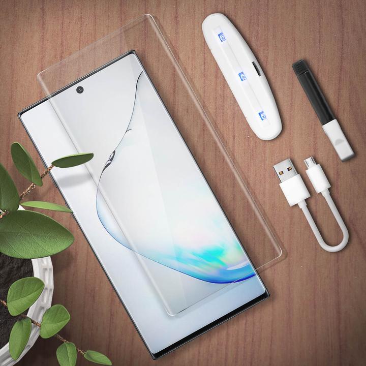 Image du produit Avizar Verre avec colle liquide et lumière UV (1 pièce(s), Samsung Galaxy Note 10+)