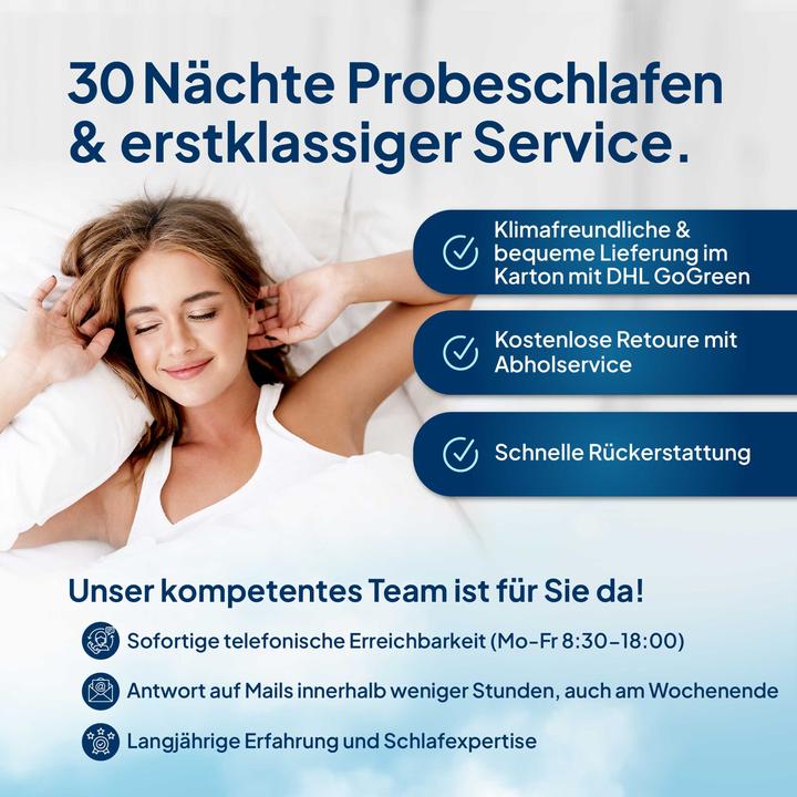 Produktbild AM Qualitätsmatratzen Premium Plus 7-Zonen Kaltschaum (200 x 200 cm, Schaumstoffkern)