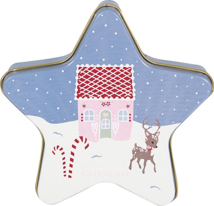 Produktbild Greengate Laura homes Stern Dose Ausstechformen dusty blue 13cm