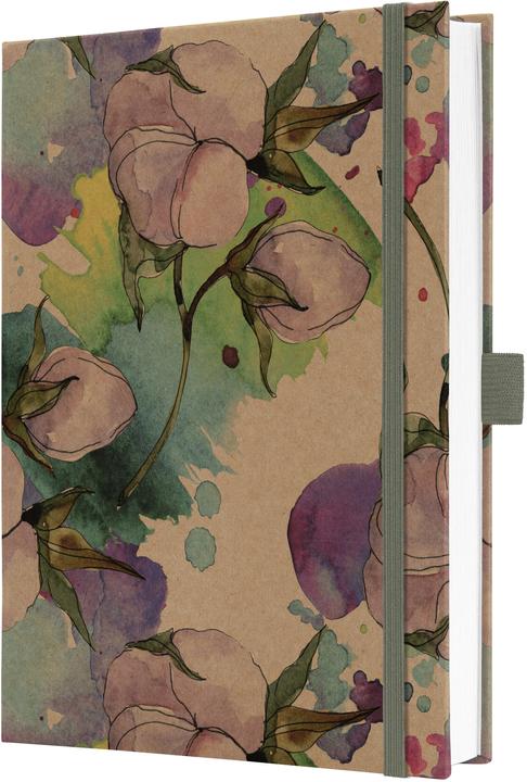 Produktbild Jolie Notizbuch A5 Pure Cottonflowers (Liniert, Harter Einband)